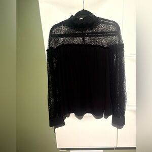 Reitmans Black Lace Blouse